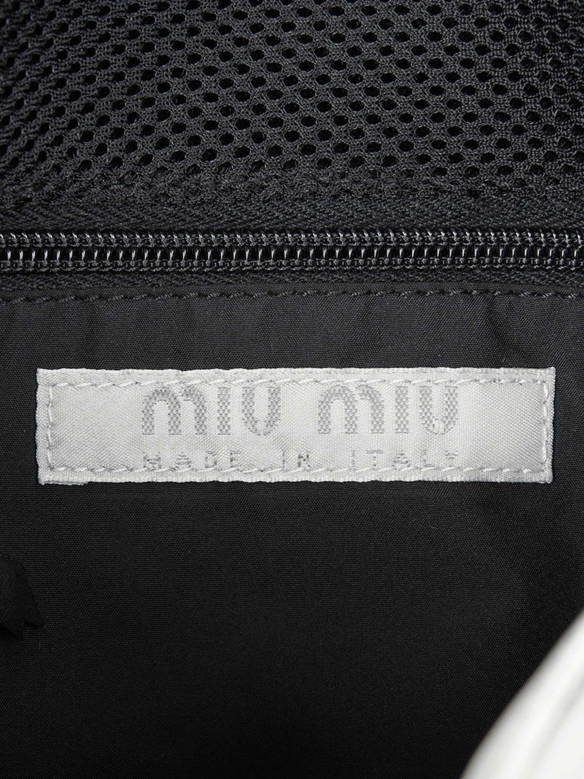 Miu Miu SS 1999 Silver Nylon Crossbody Bag