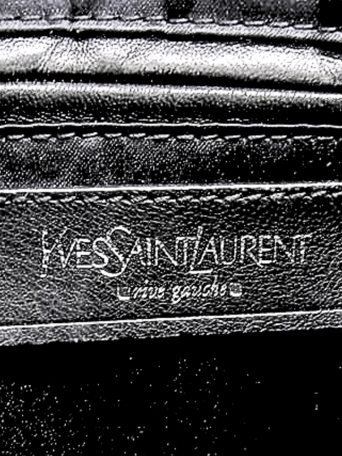 Yves Saint Laurent 2000s Black Leather Handbag Mini Boston Bag