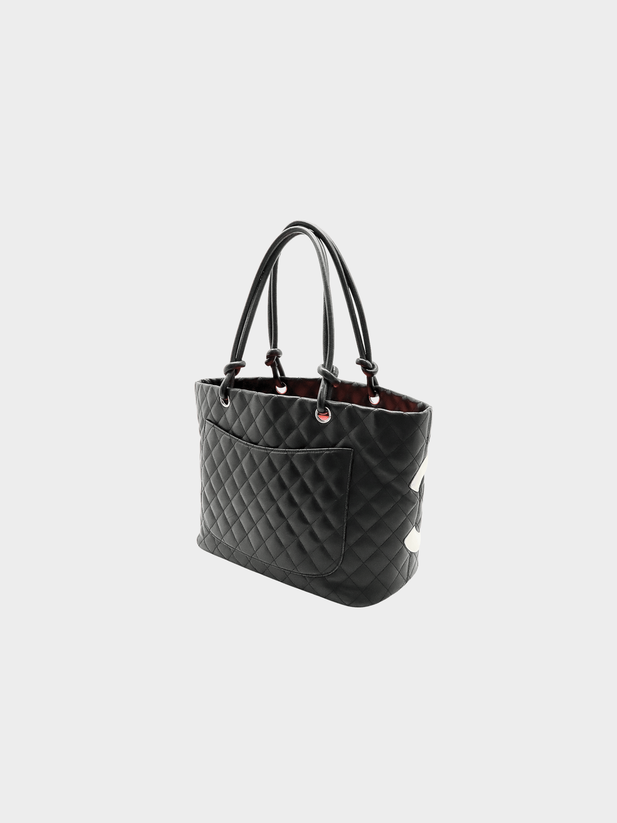 Chanel 2000s Black Cambon Logo Tote