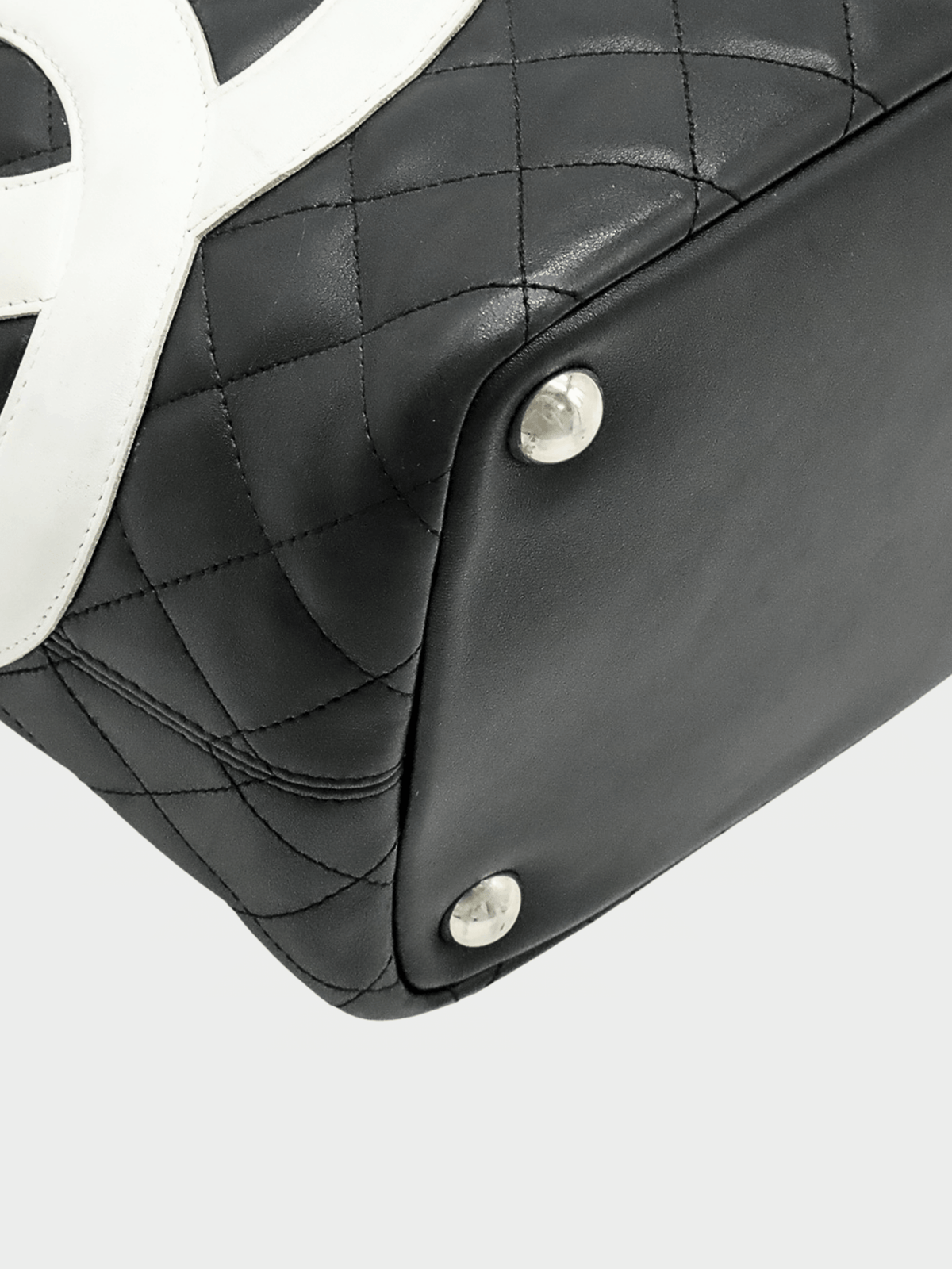 Chanel 2000s Black Cambon Logo Tote