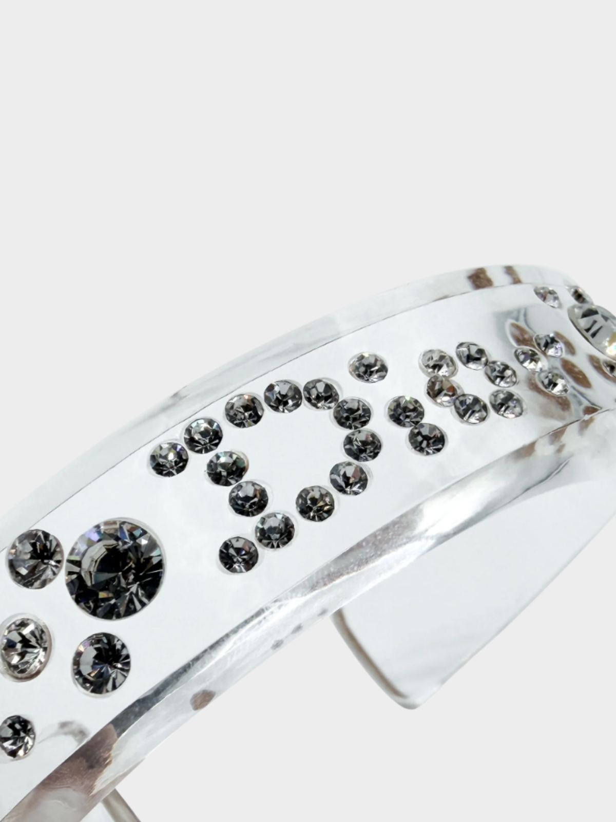 Christian Dior SS 2004 Plexiglass Strass Bangle