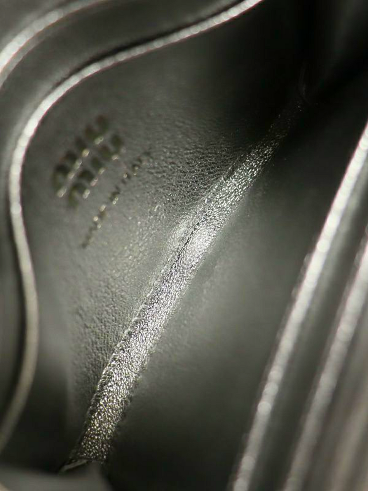 Miu Miu 2010s Silver Logo chain wallet