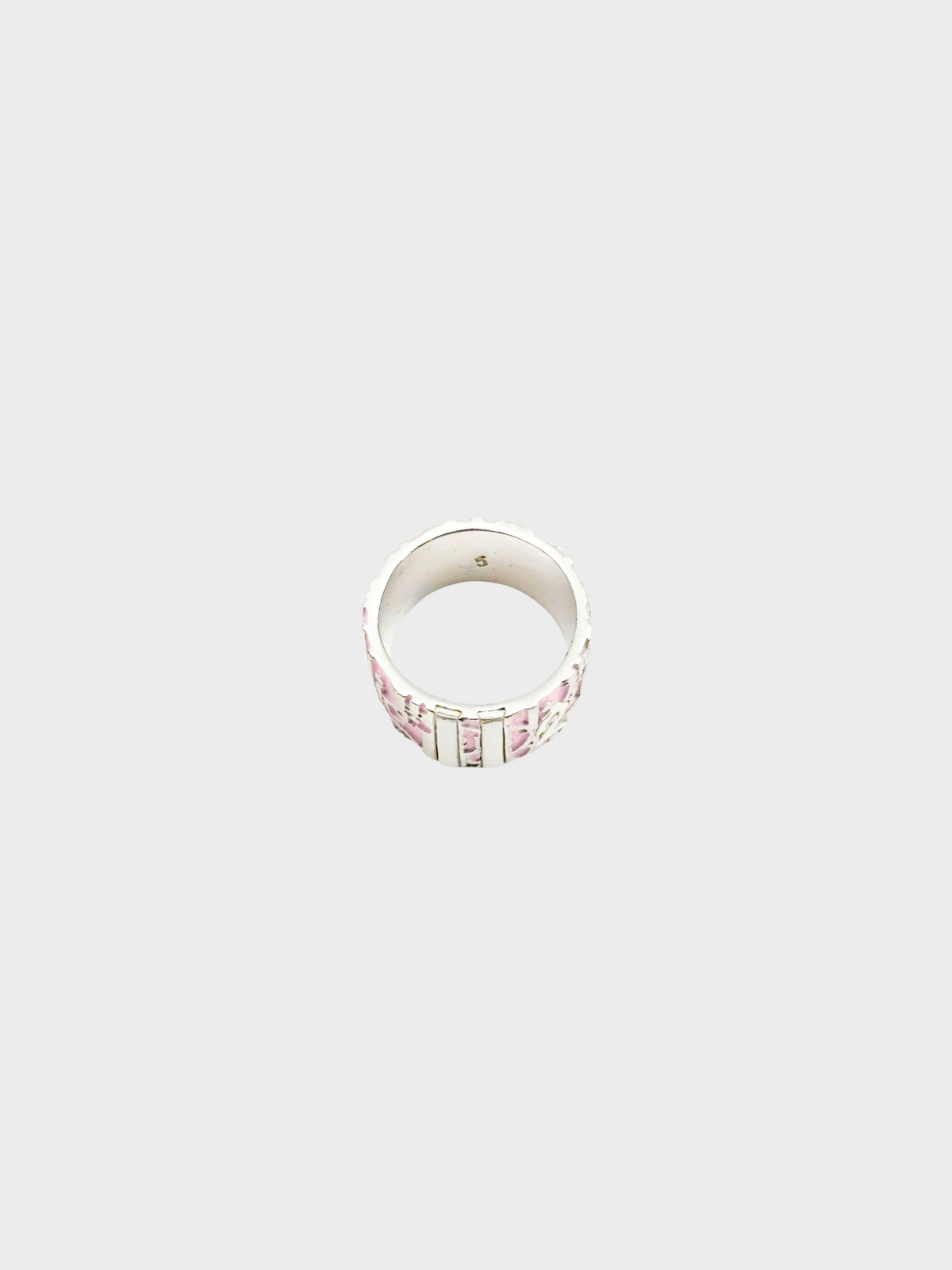 Christian Dior 2000s Pink Trotter Ring