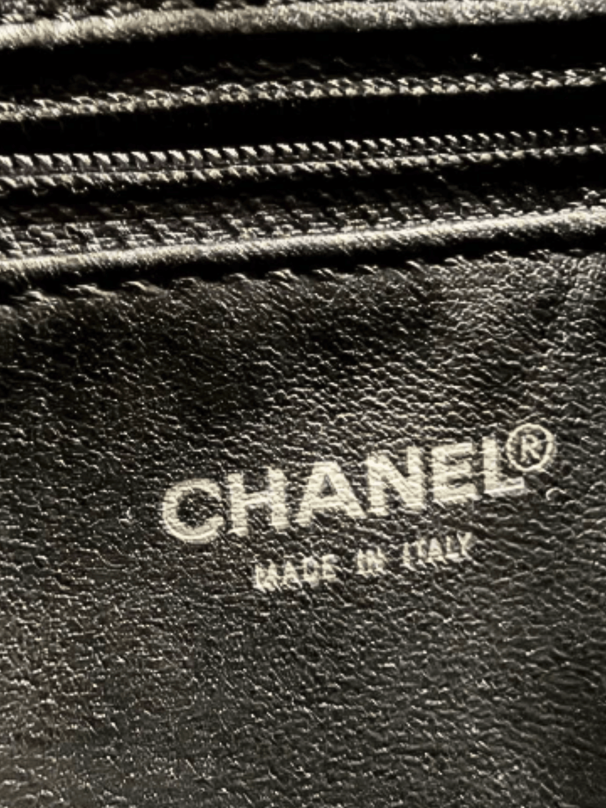 Chanel 2000s Black Caviar Skin Reissue Tote Bag