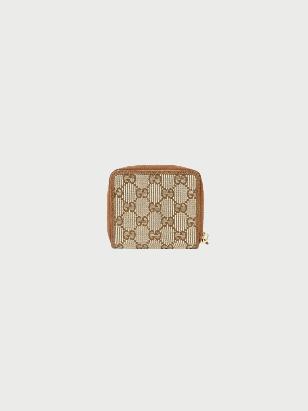 Gucci 2000s Beige GG Canvas Leather Wallet