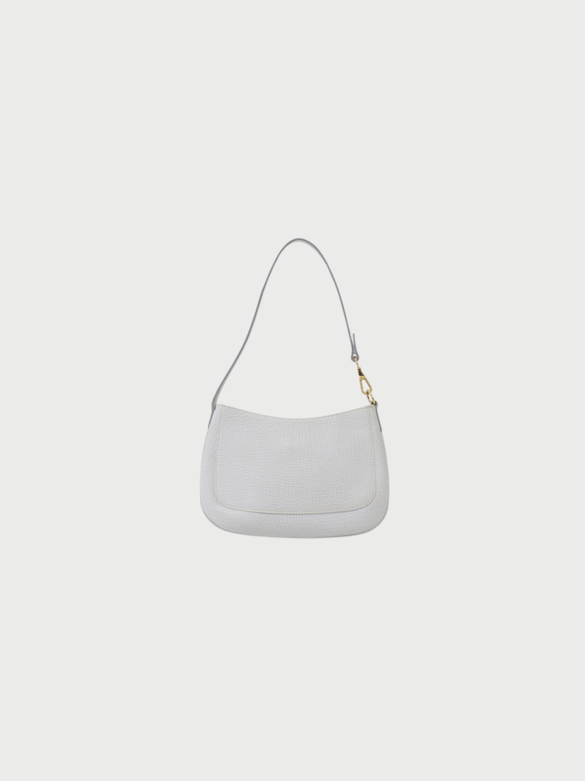 Loewe 2000s Light Blue Leather Logo One-Shoulder Bag
