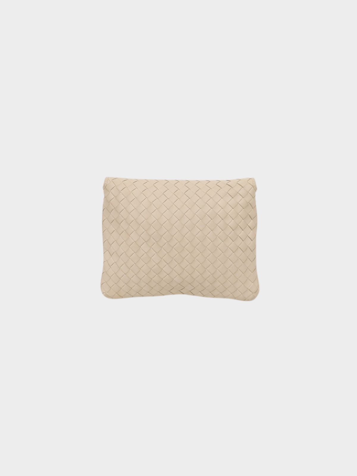 Bottega Veneta 2020s Ivory Leather Intrecciato Shoulder Bag
