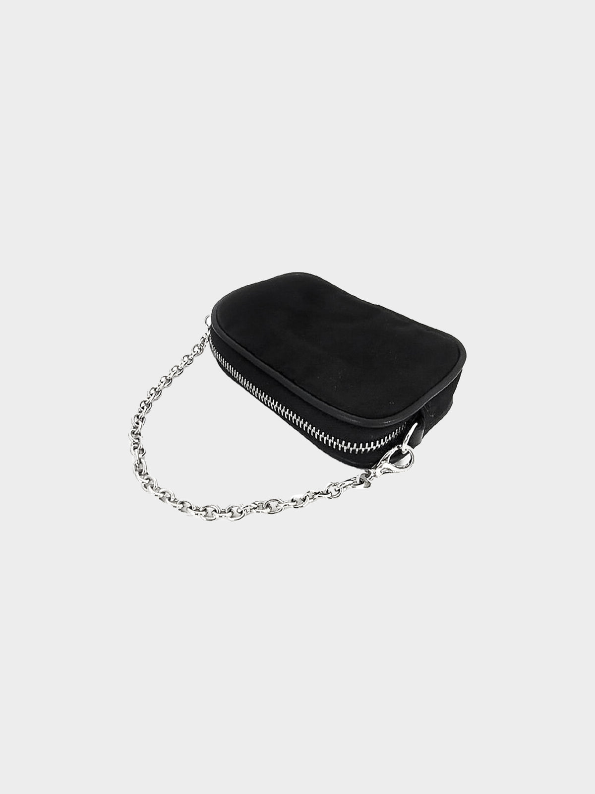 Gucci 2000s Velour Mini Chain Pouch