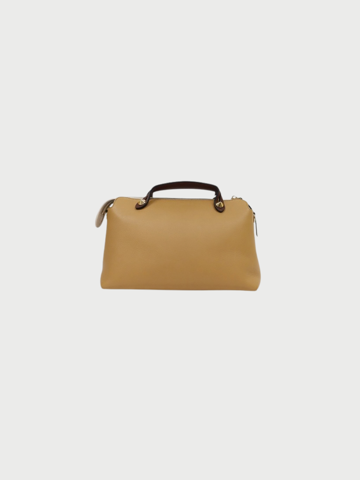 Fendi 2010s Beige Brown White Leather By The Way Medium Bag