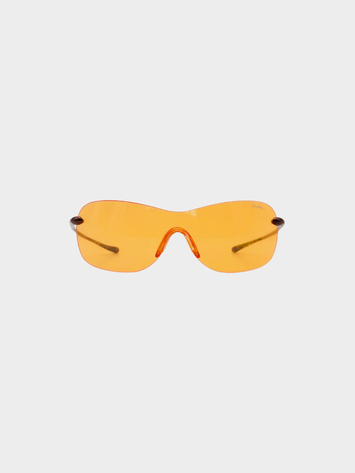 Thierry Mugler FW 2001 Runway Orange Mono Lens Sunglasses