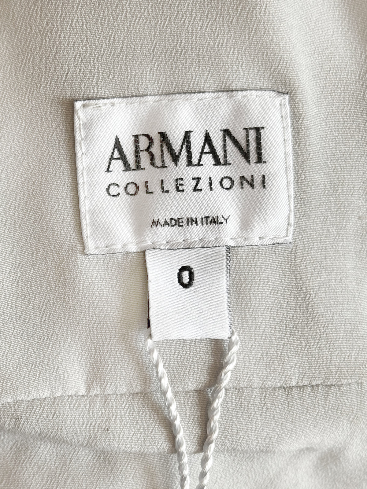 Armani Collezioni 2017 Grey Silk Bustier Top