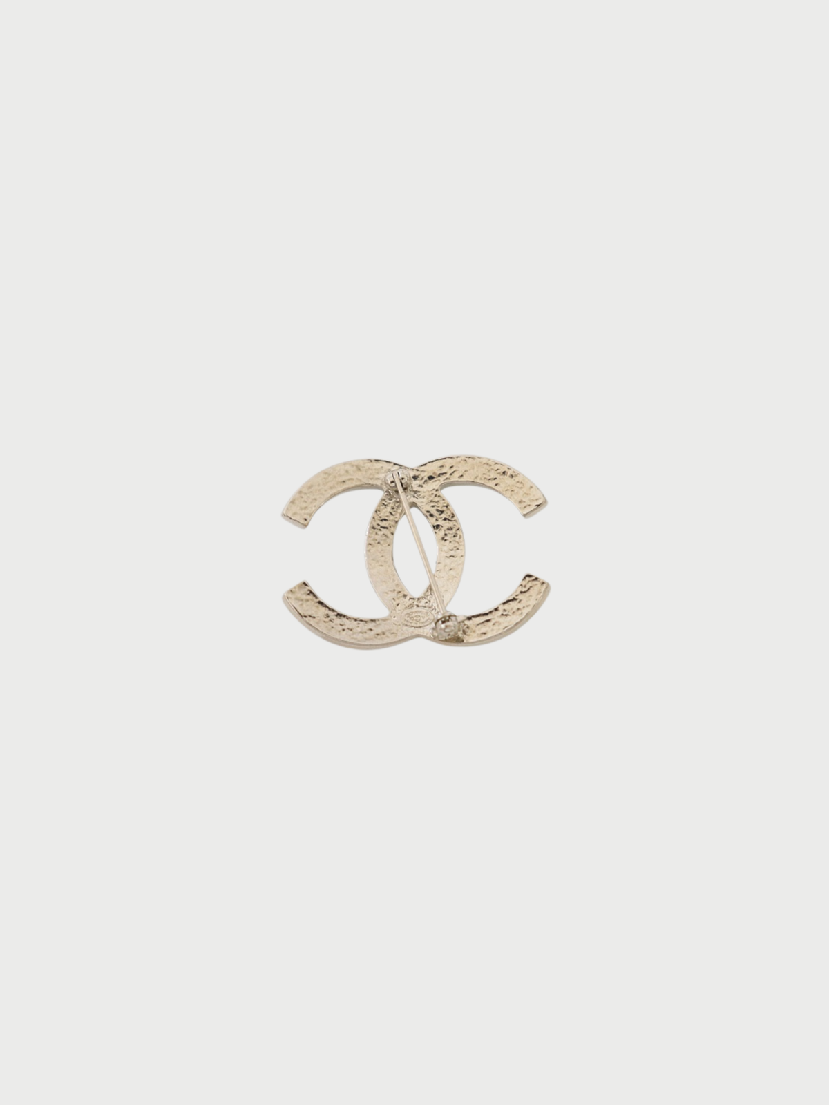 Chanel 2000s Silver Pearl COCO Brooch