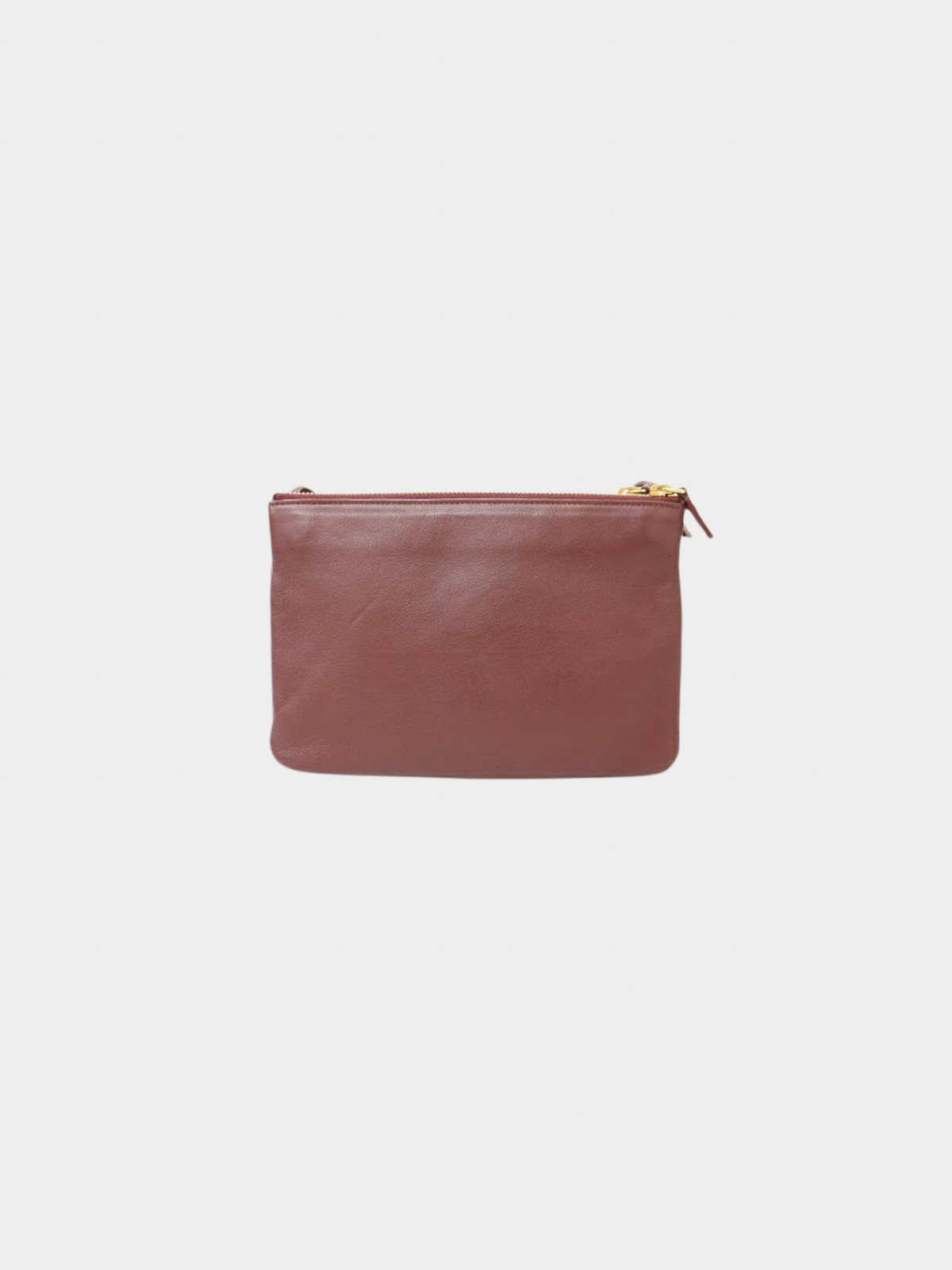 Celine 2010s Bordeaux Leather Trio Small Bag