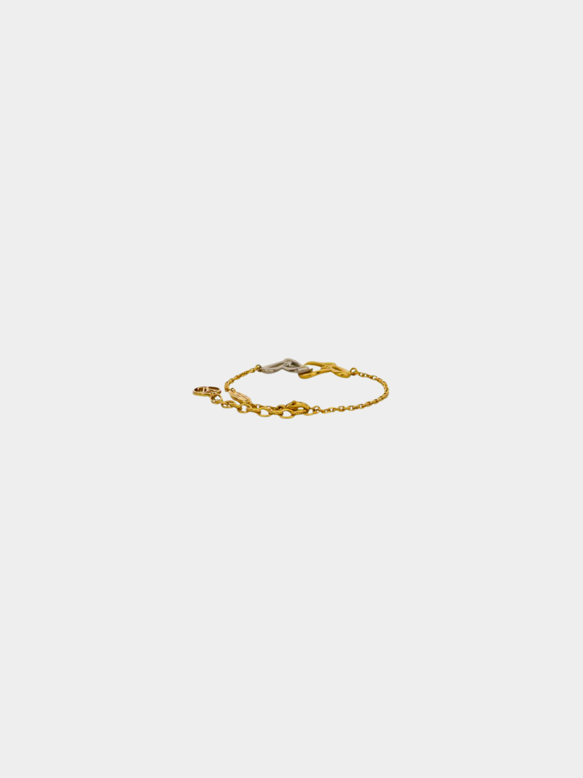 Louis Vuitton 2000s Gold Silver Heart Bracelet