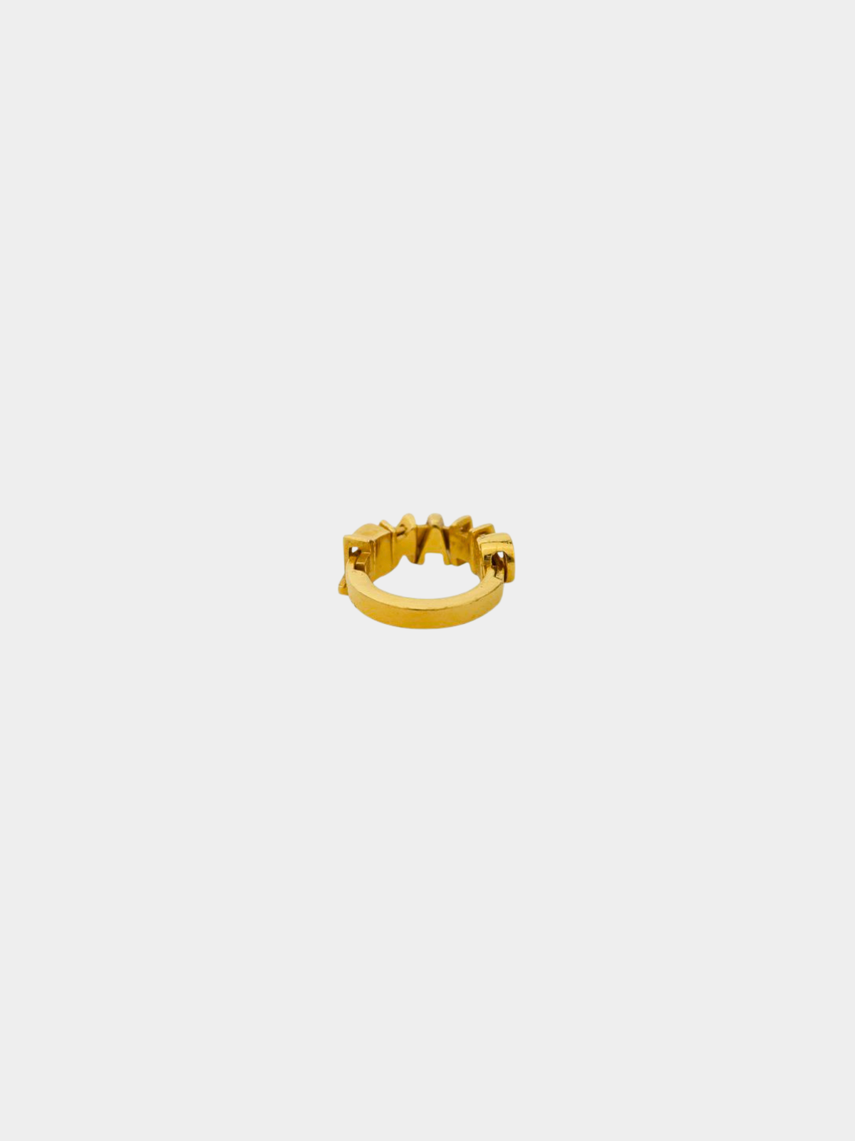 Chanel 2000s Gold Logo Ring