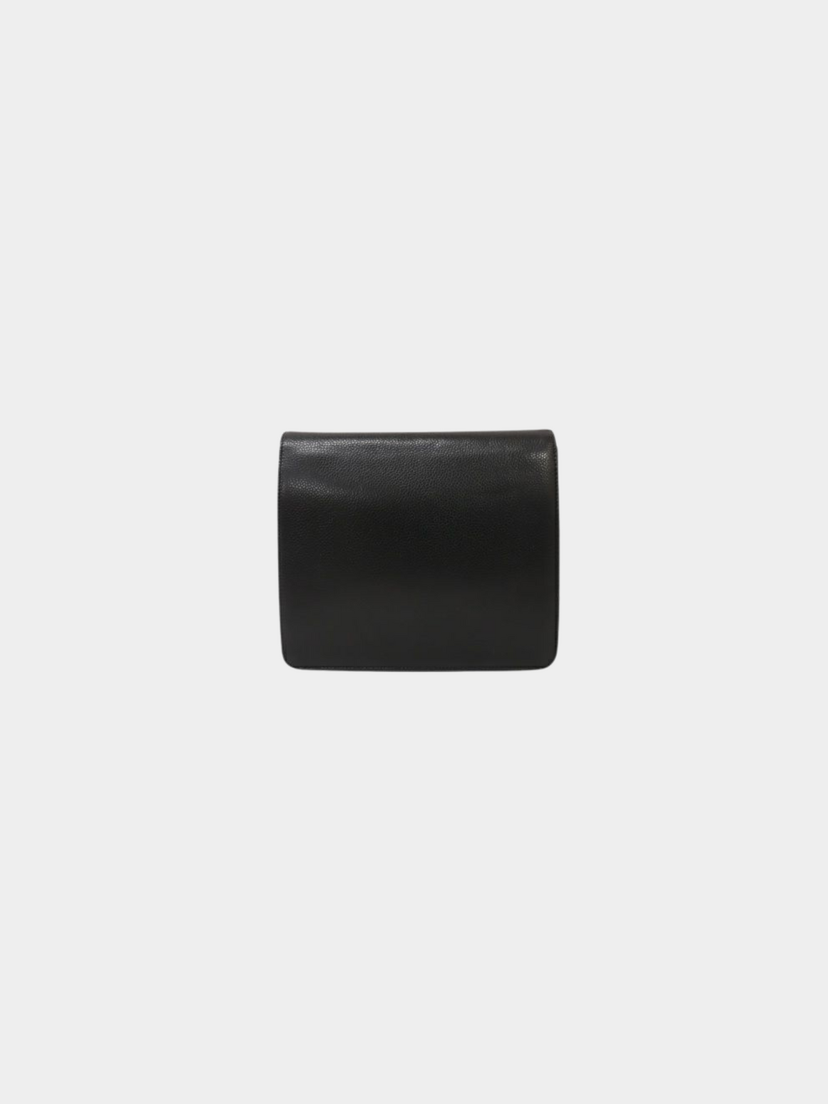 Christian Dior 2000s Black Push-Lock Leather Shoulder Bag