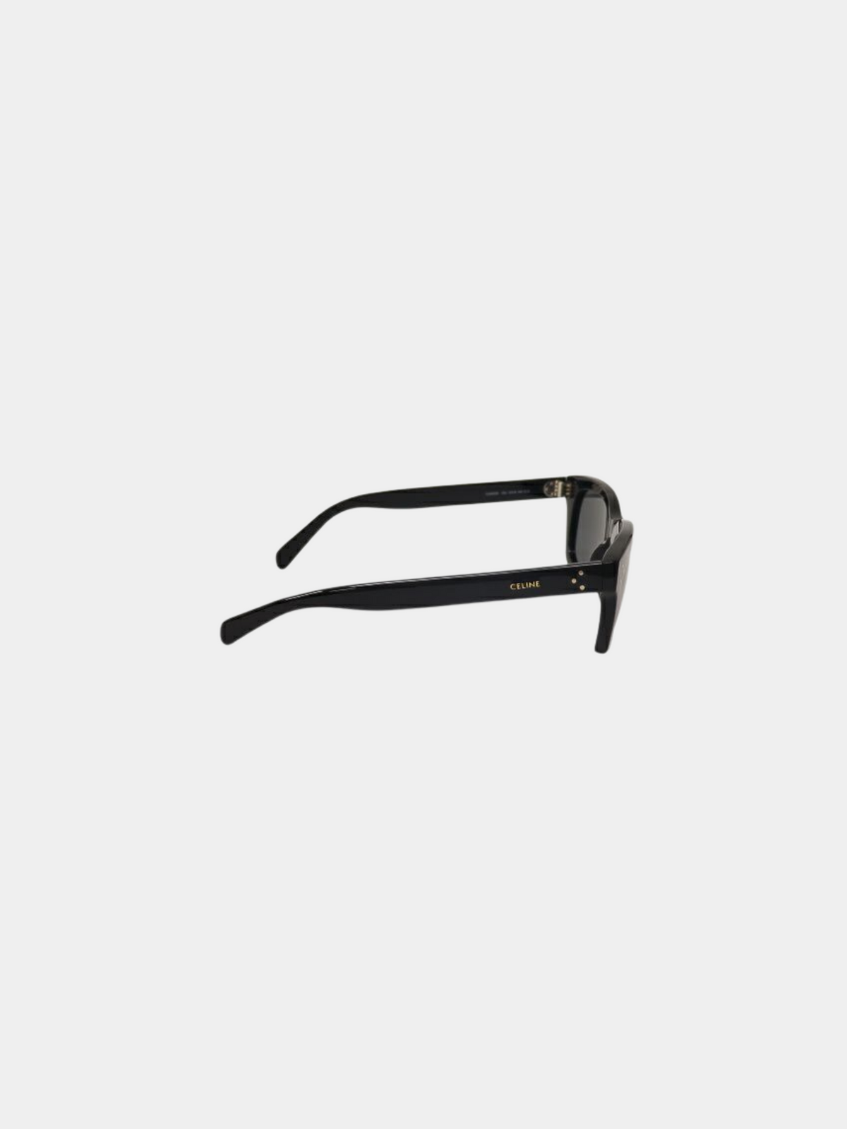 Celine 2010s Black Logo Sunglasses