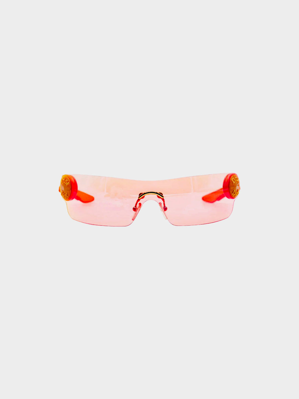Christian Dior 2000s Orange Schlack 2 Sunglasses