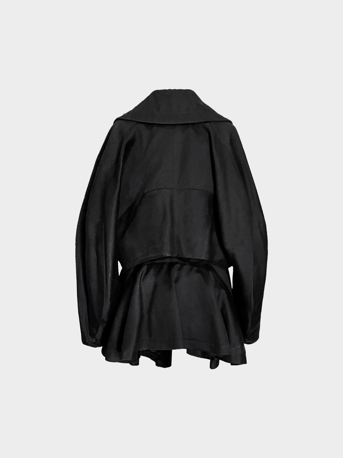 Azzedine Alaïa Late 1980s Black Wool Frock Coat