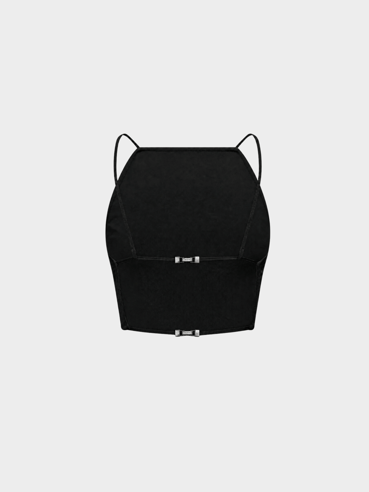 Gucci SS 1998 by Tom Ford Black Buckled Tank Top