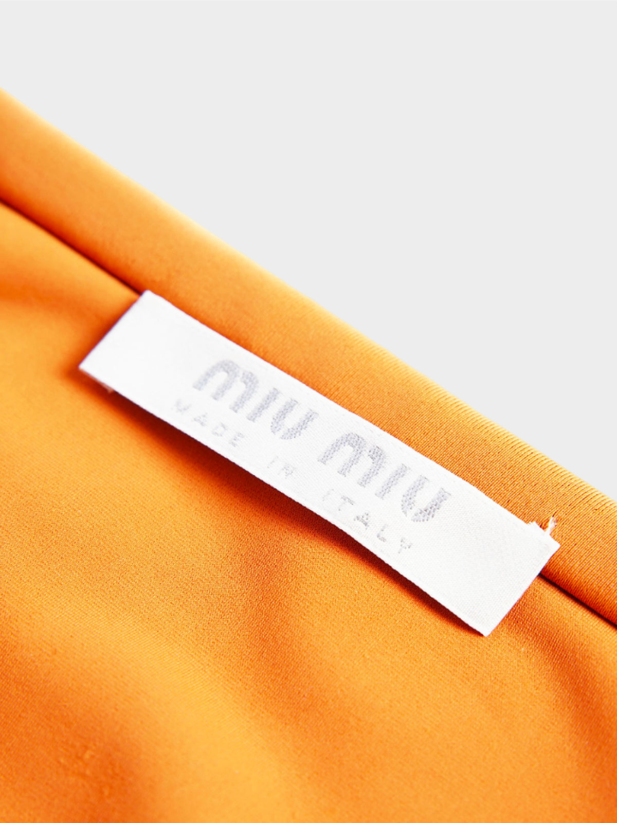 Miu Miu FW 1999 Orange Nylon Skirt