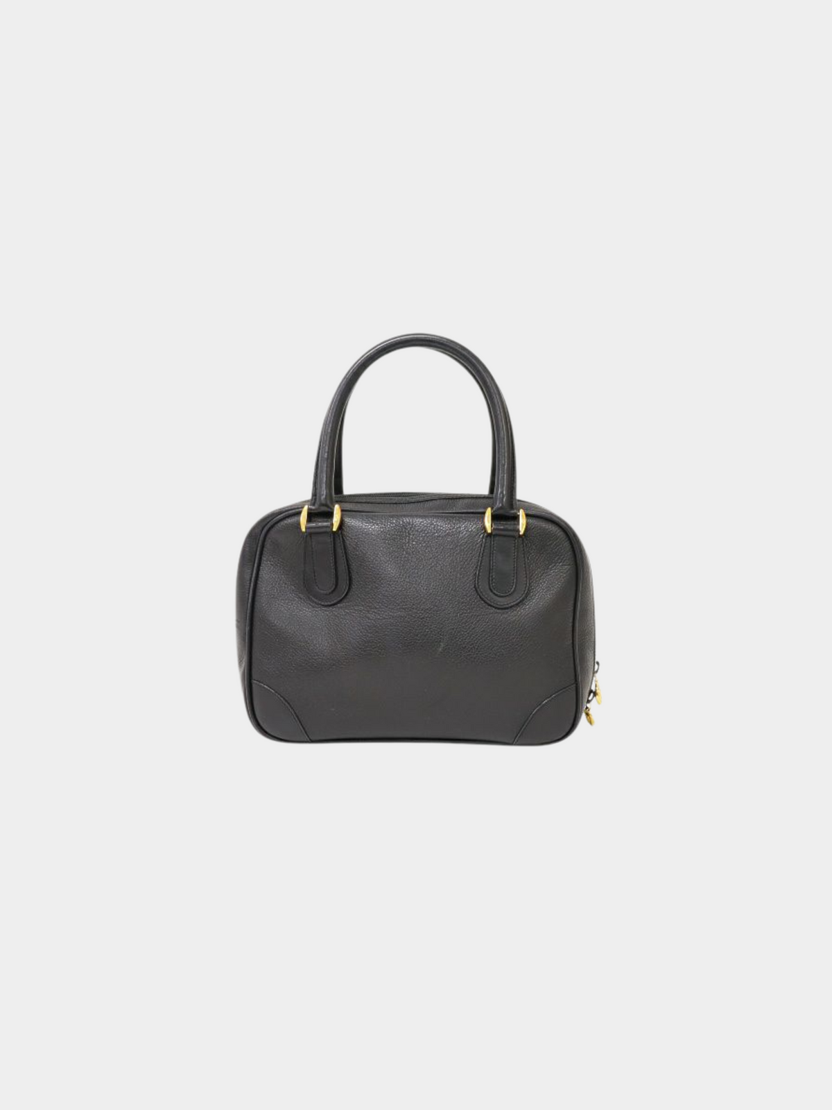 Gucci 1990s Black Interlocking Leather Handbag