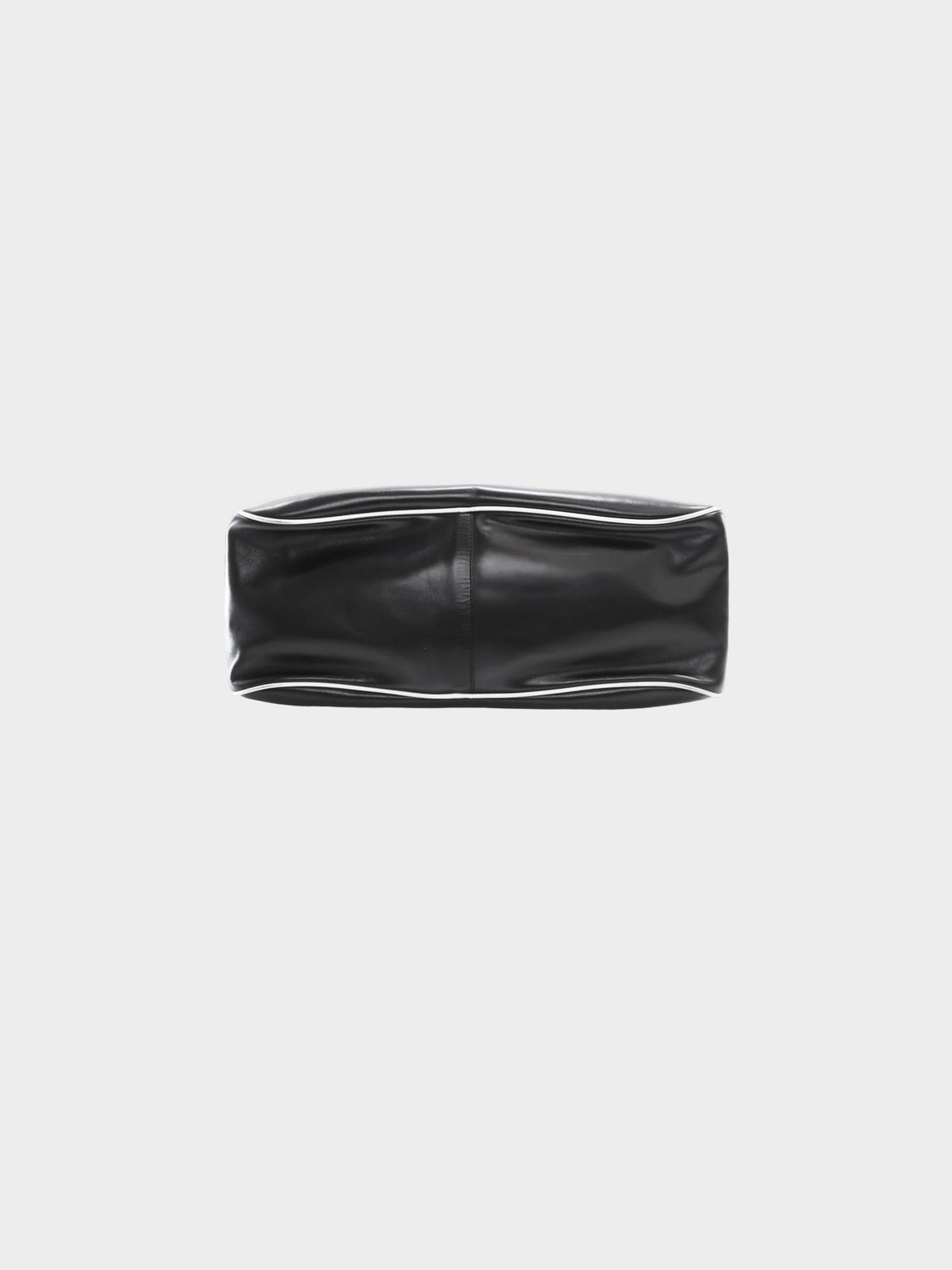Prada Early 2000s  Black Leather Bowler Bag