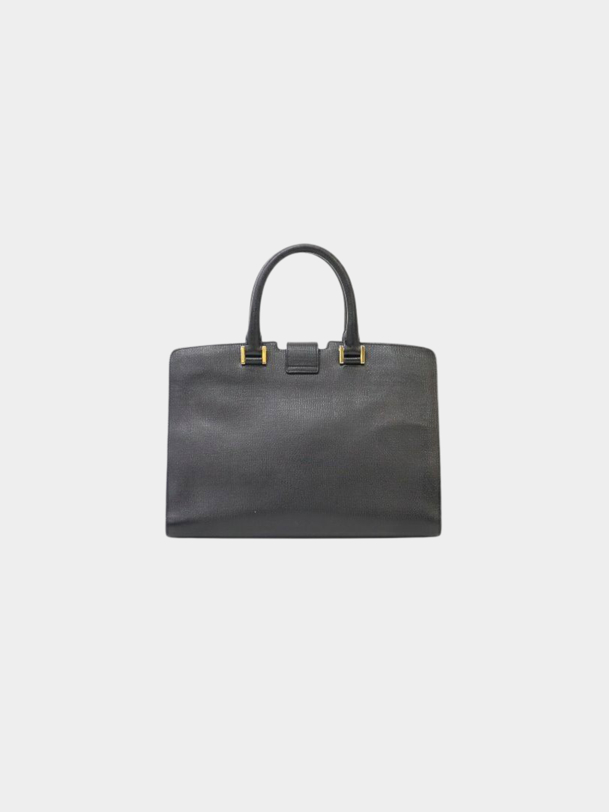 Yves Saint Laurent 2000s Black Leather Y Line 2-Way Bag
