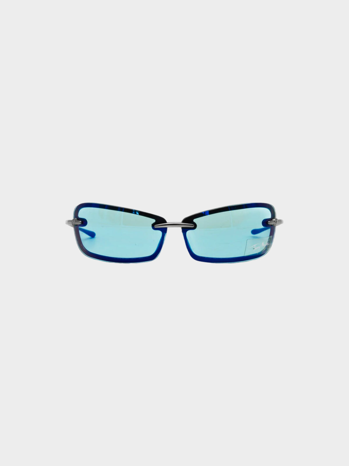 Thierry Mugler FW 2001 Blue Futuristic Sunglasses