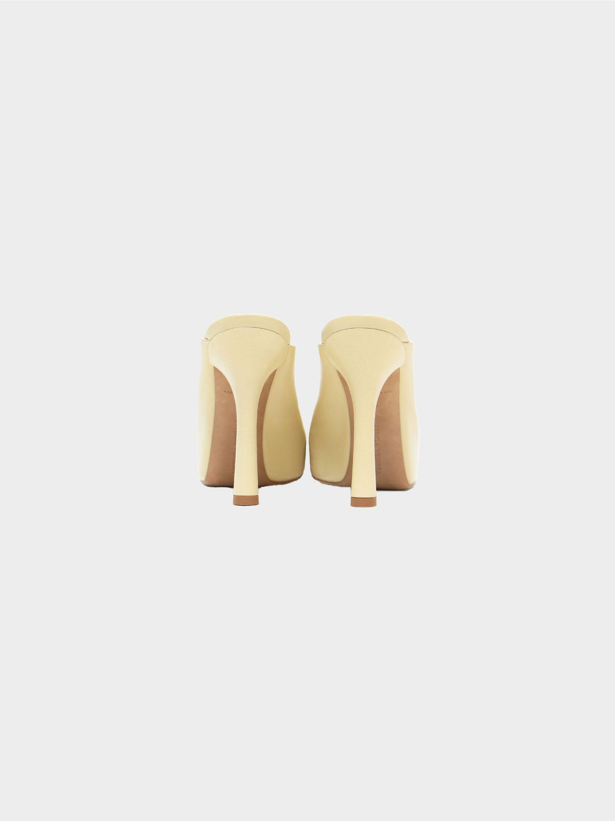 Bottega Veneta 2022 Beige Stretch Nappa Bold Heeled Mules