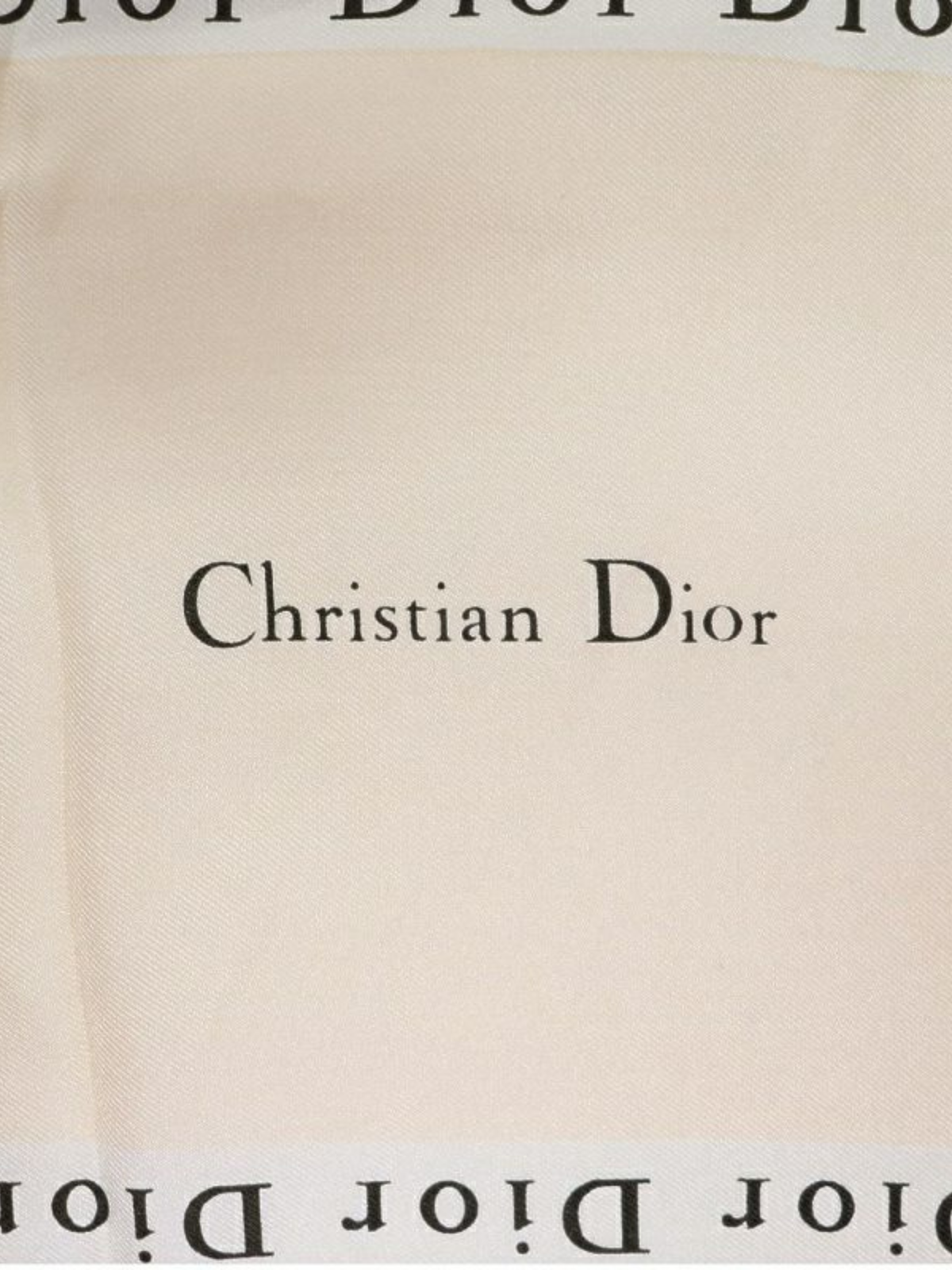 Christian Dior 2000s Multicolor Silk Logo Pattern Scarf