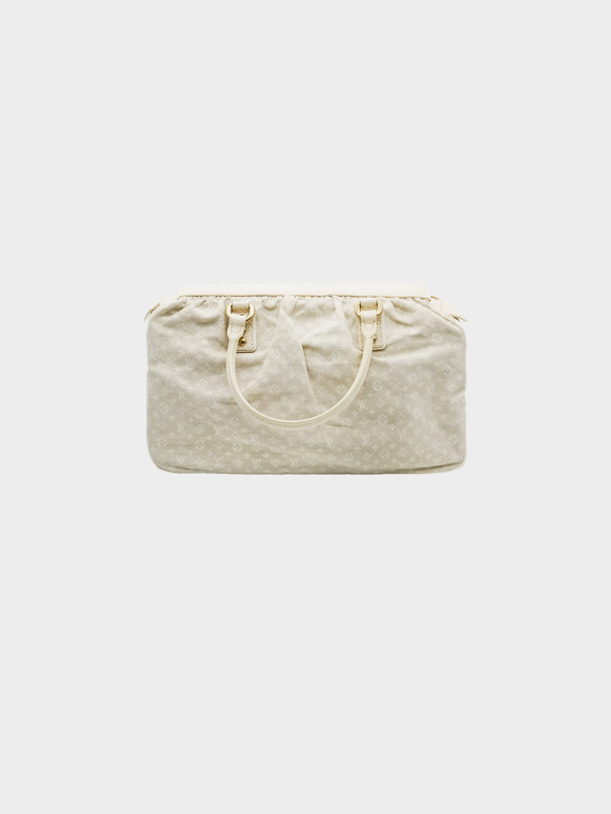 Louis Vuitton FW 2005 Biege Monogram Trapeze Handbag