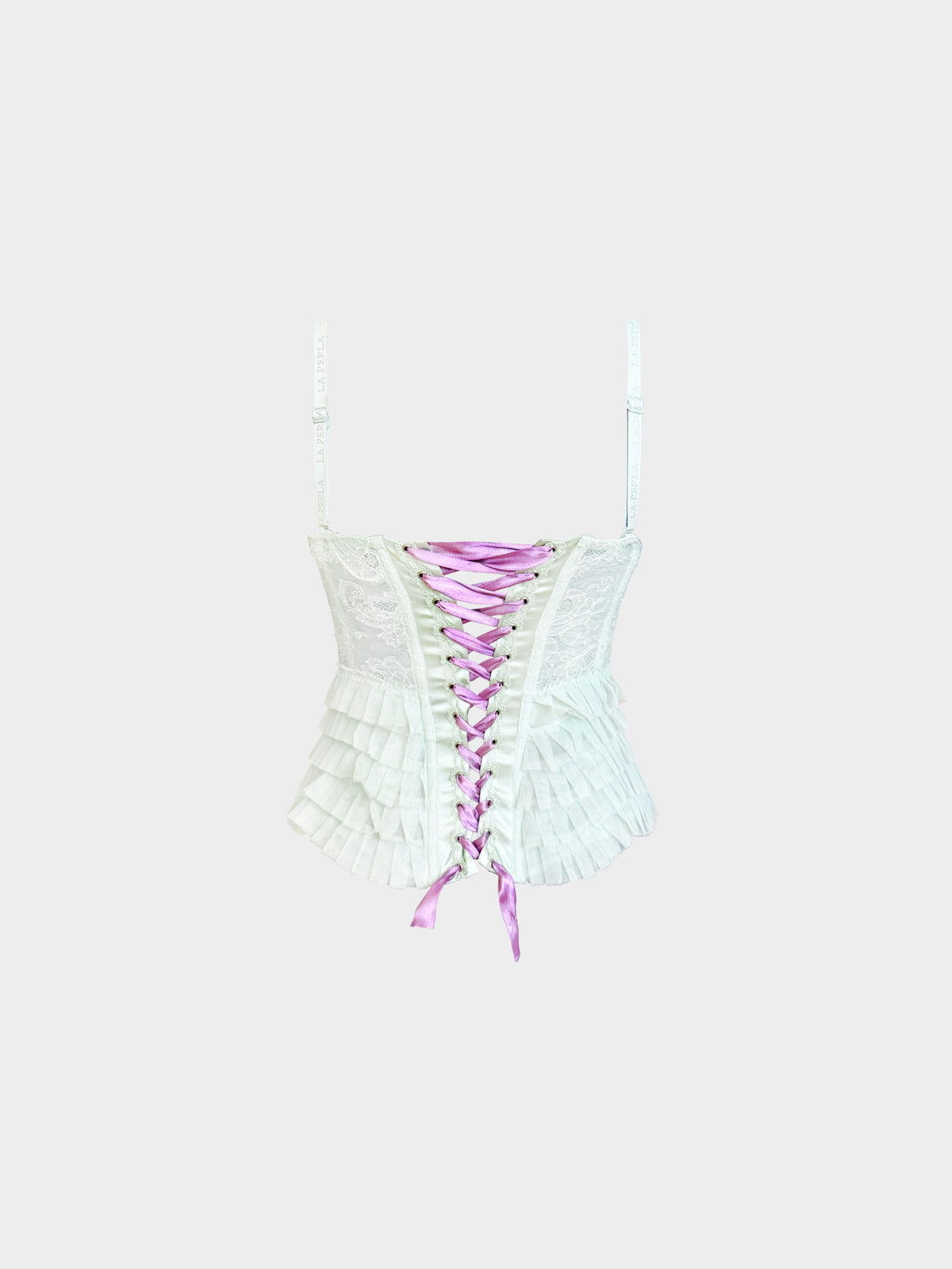 La Perla 2013 Mint Green Floral Lace Corset