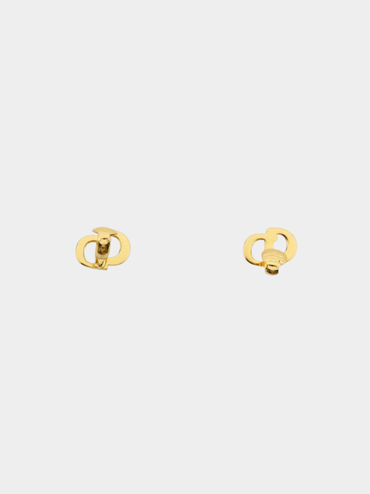 Christian Dior 2000s Gold CD Earrings
