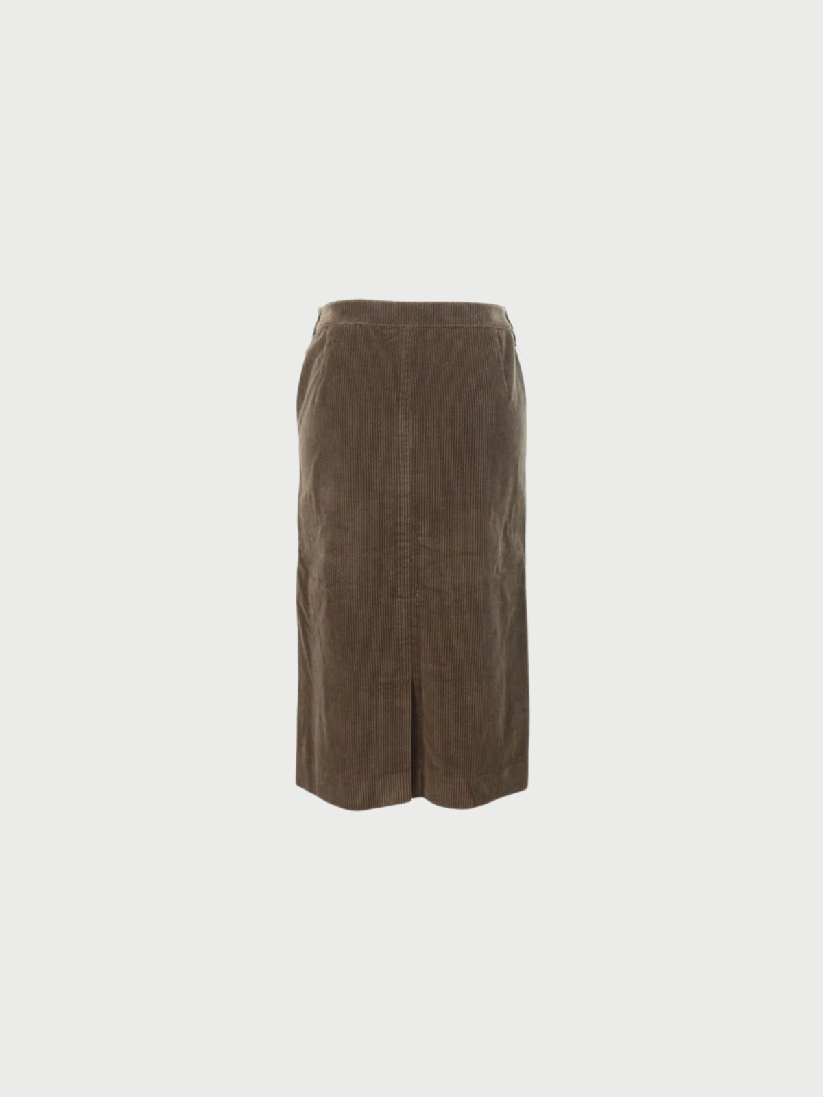 Hermès by Martin Margiela 2000s Brown Cotton Cashmere Skirt