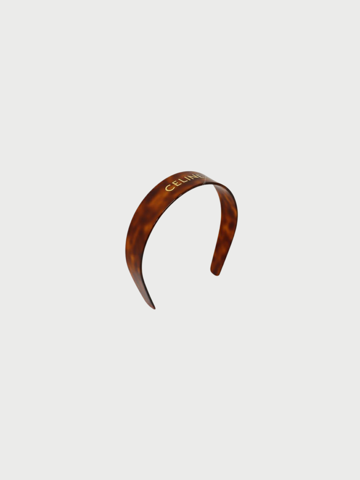 Celine 2000s Brown Tortoiseshell Headband