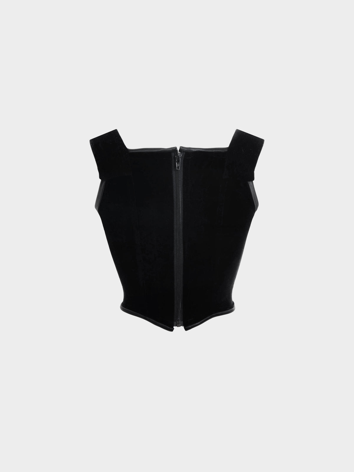 Vivienne Westwood FW 1996 Gold Label Black Velvet and Satin Bow Corset