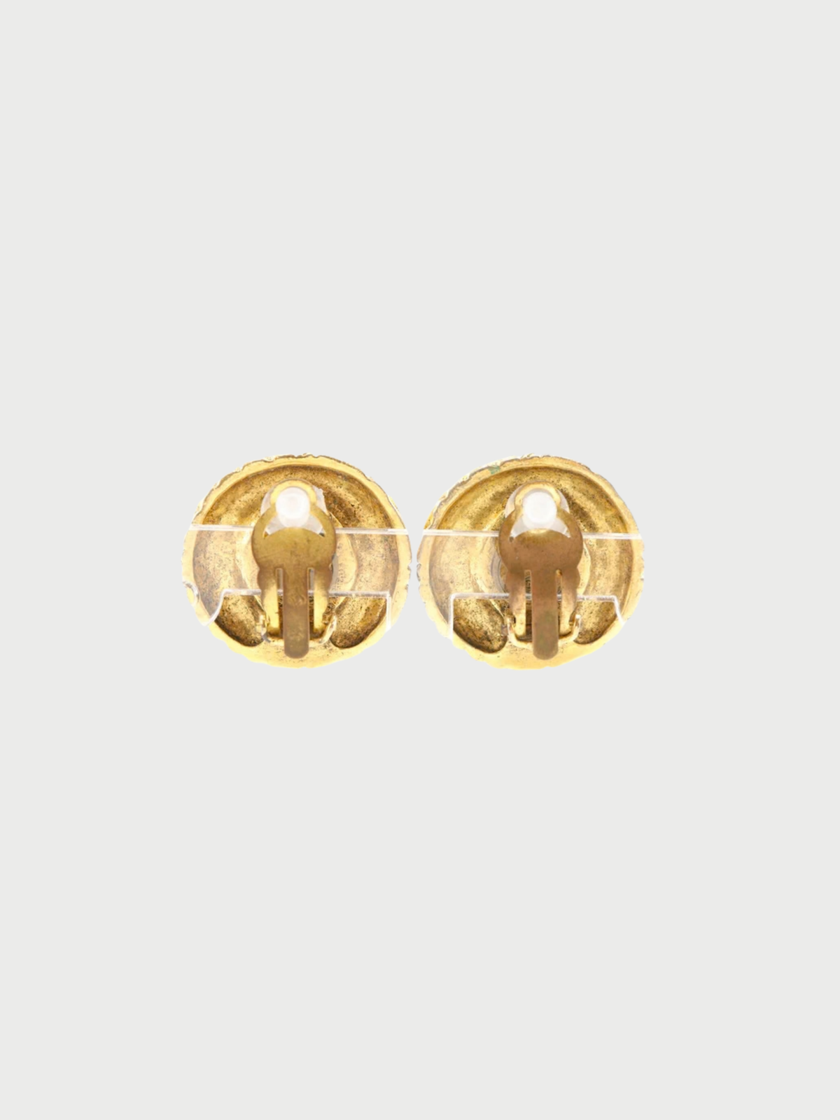 Chanel 1970s Gold Plated COCO Mark Earrings