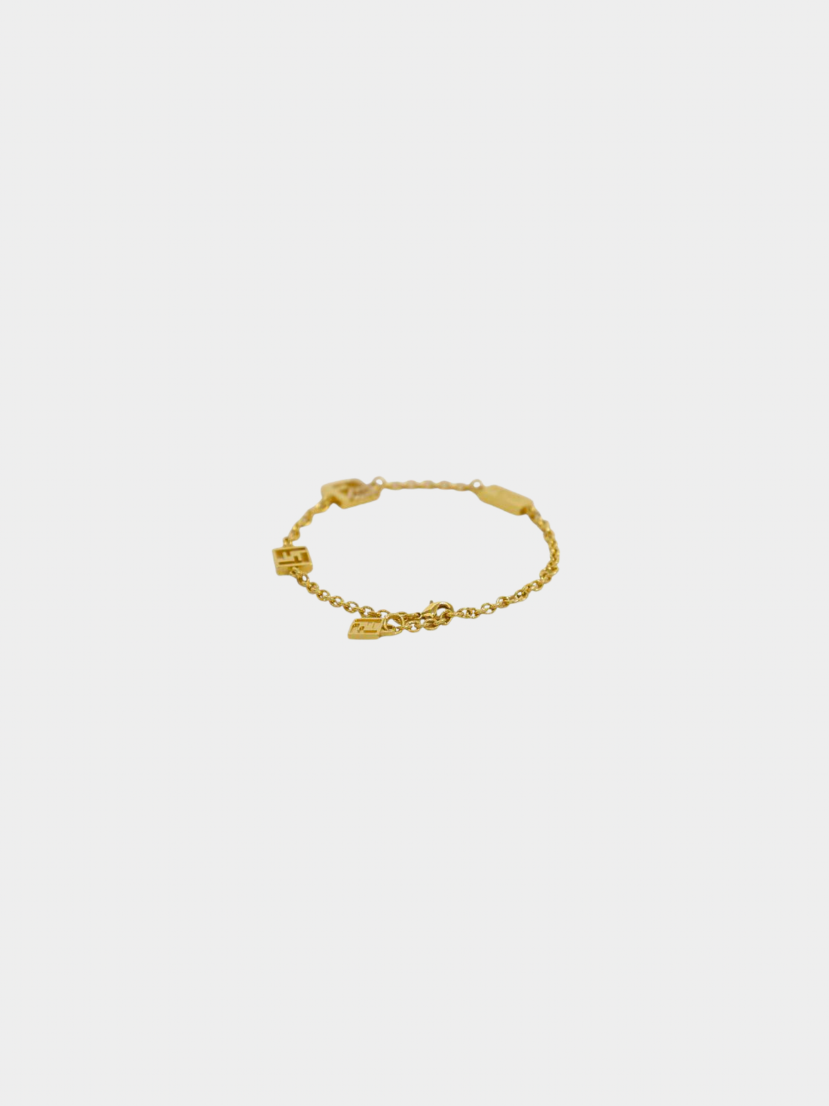 Fendi 2000s Gold Forever Fendi Bracelet