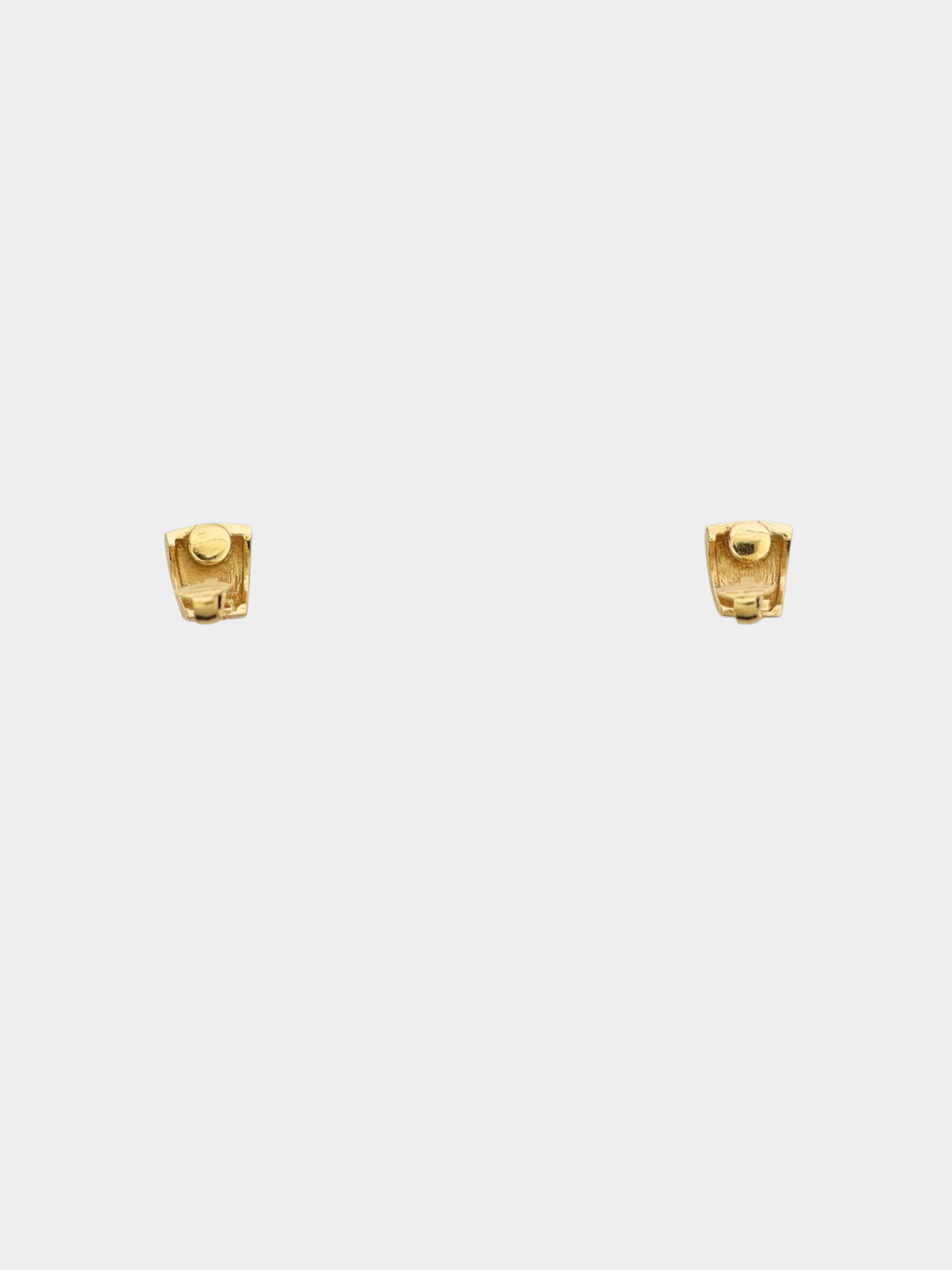 Christian Dior 2000s Gold and Black Rhinestone Earrings