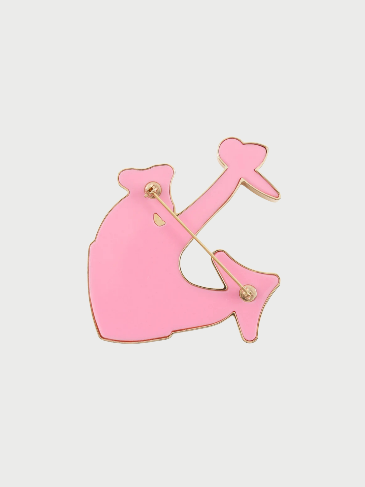 Louis Vuitton 2000s Raspberry Pink Anchor Motif Brooch