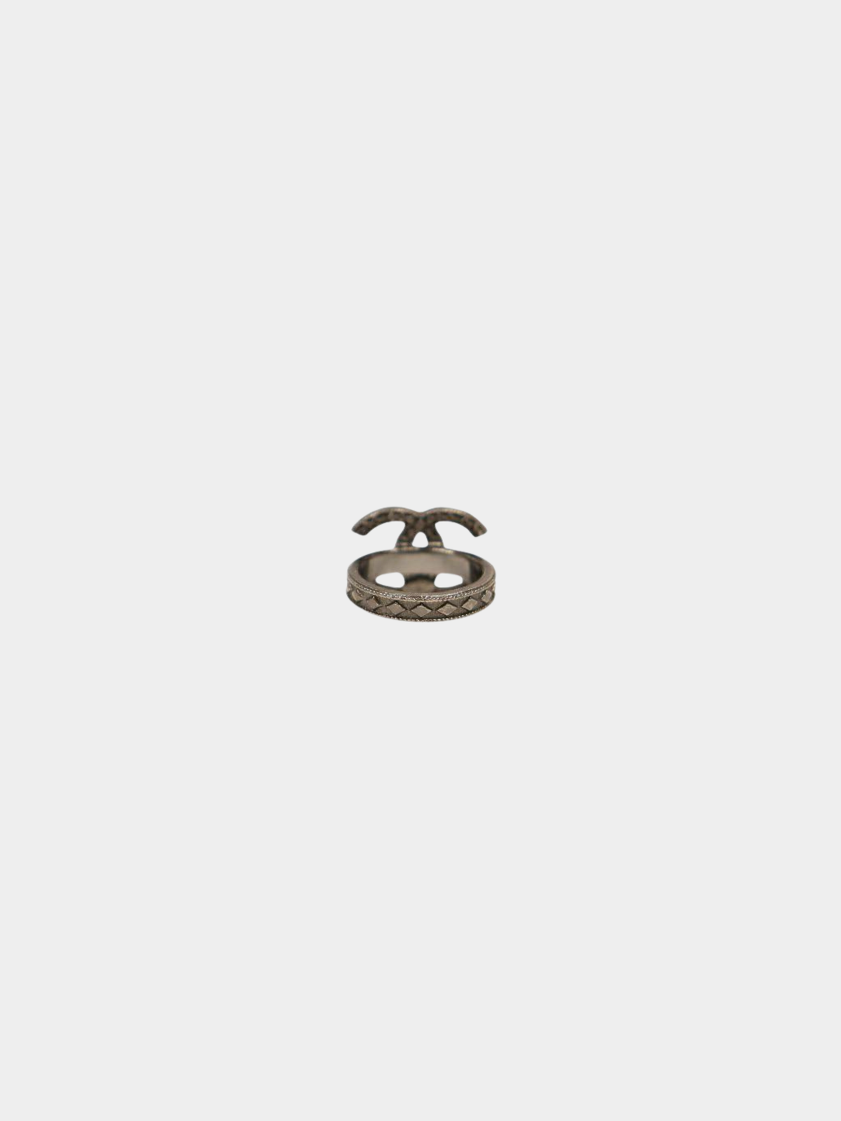 Chanel 2000s Silver COCO Ring