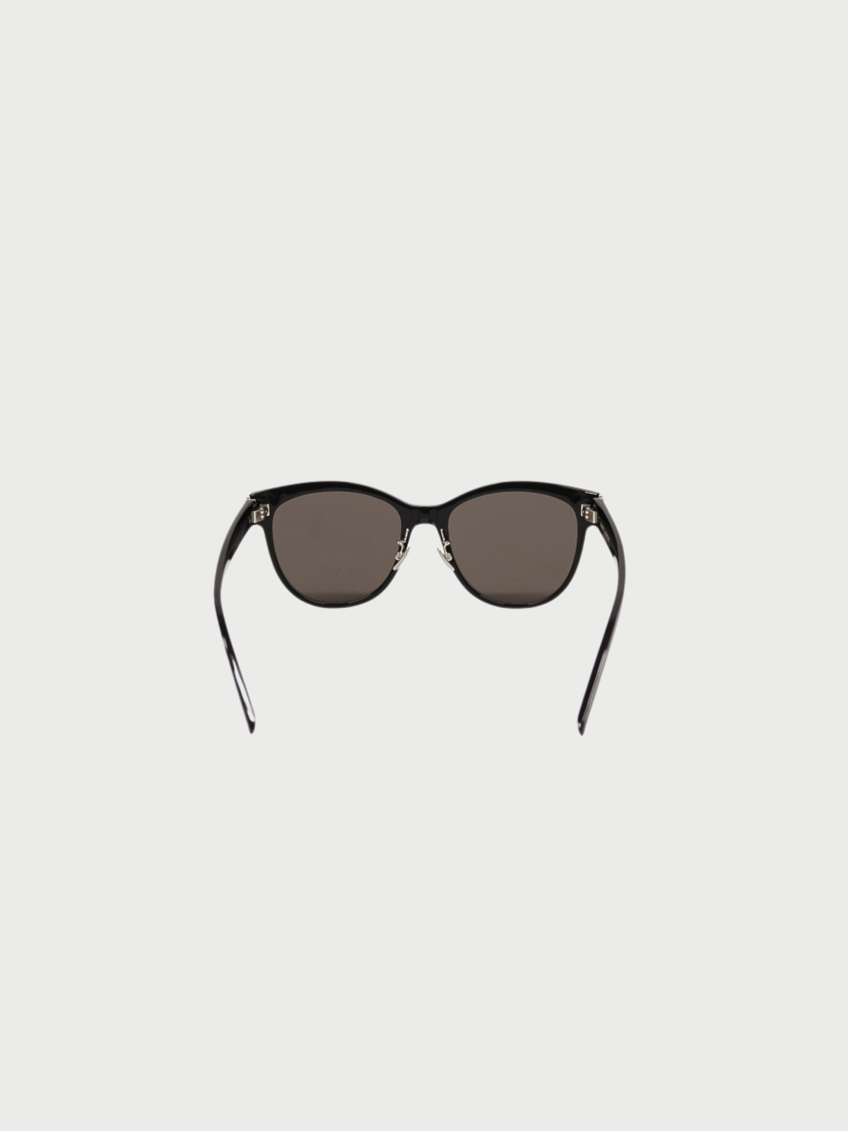 Yves Saint Laurent 2000s Black Plastic Logo Sunglasses