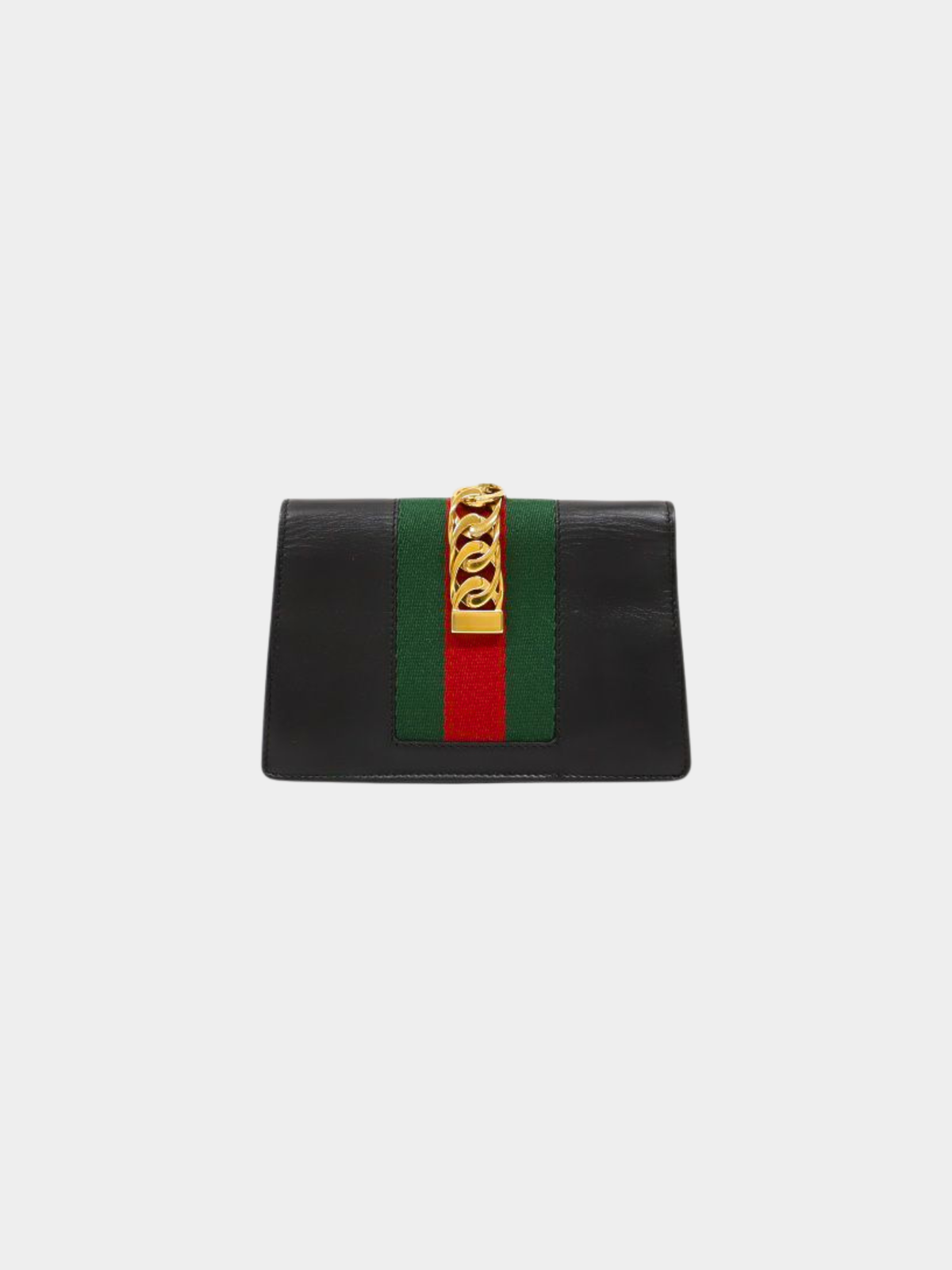 Gucci 2010s Black Canvas Sylvie Mini Shoulder Bag