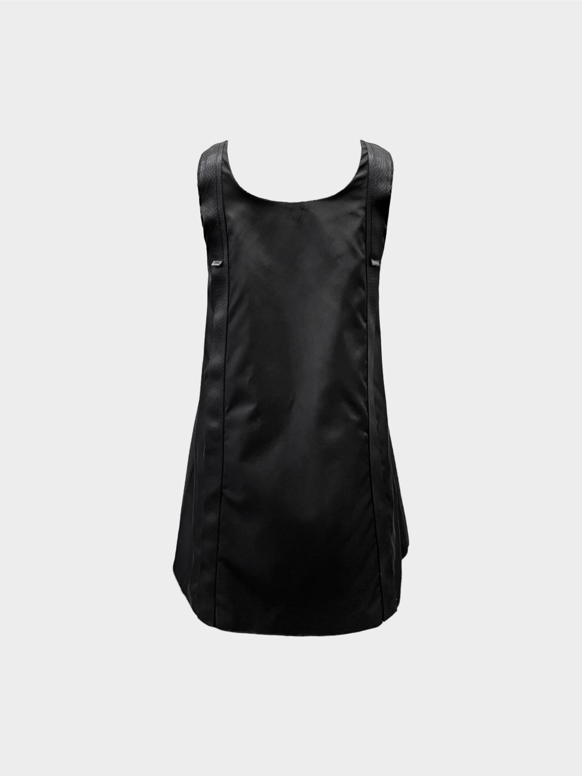 Prada 2020 Black Re-nylon Buckled Dress