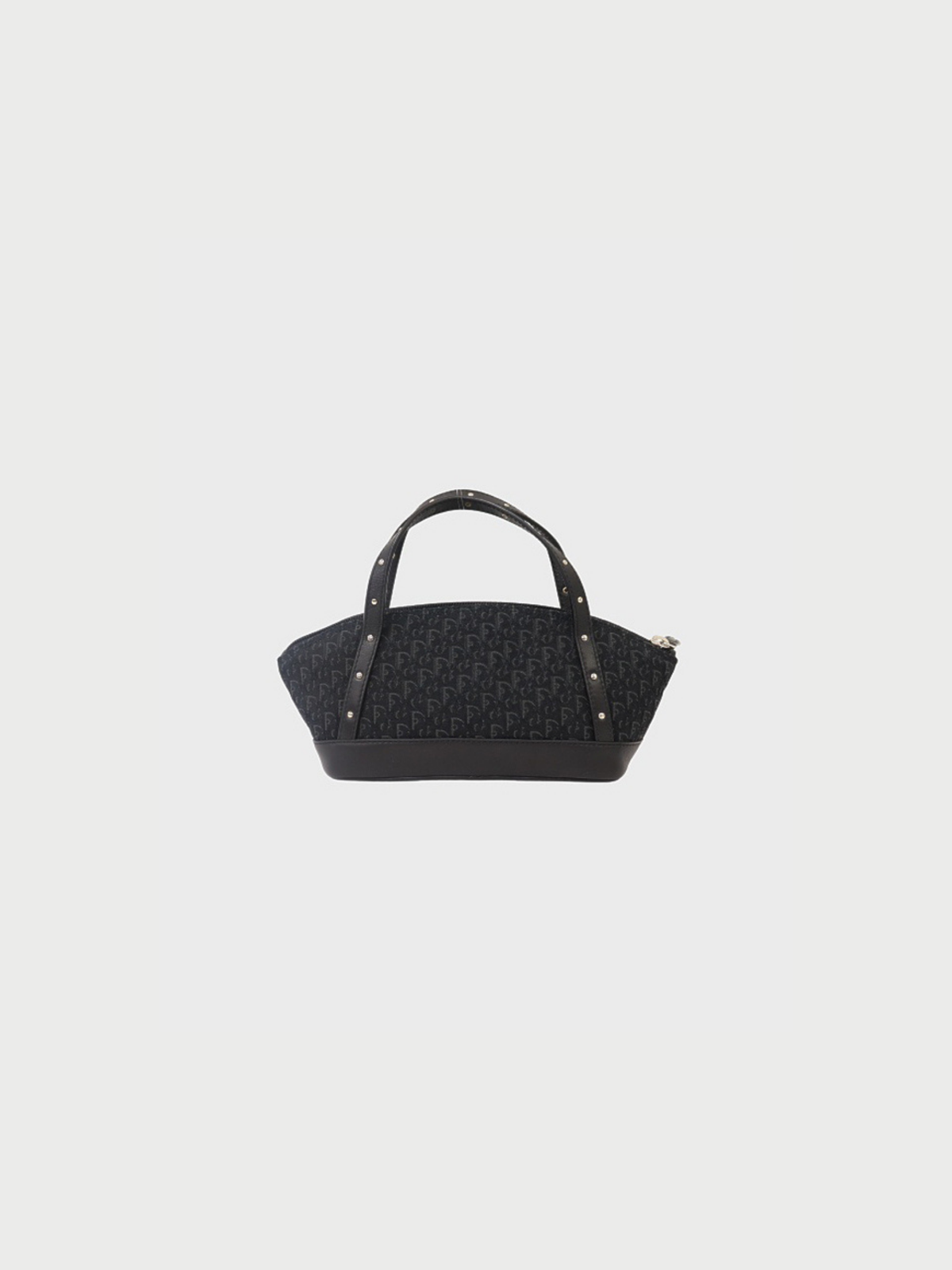 Christian Dior 2000s Black Trotter Canvas Mini Handbag