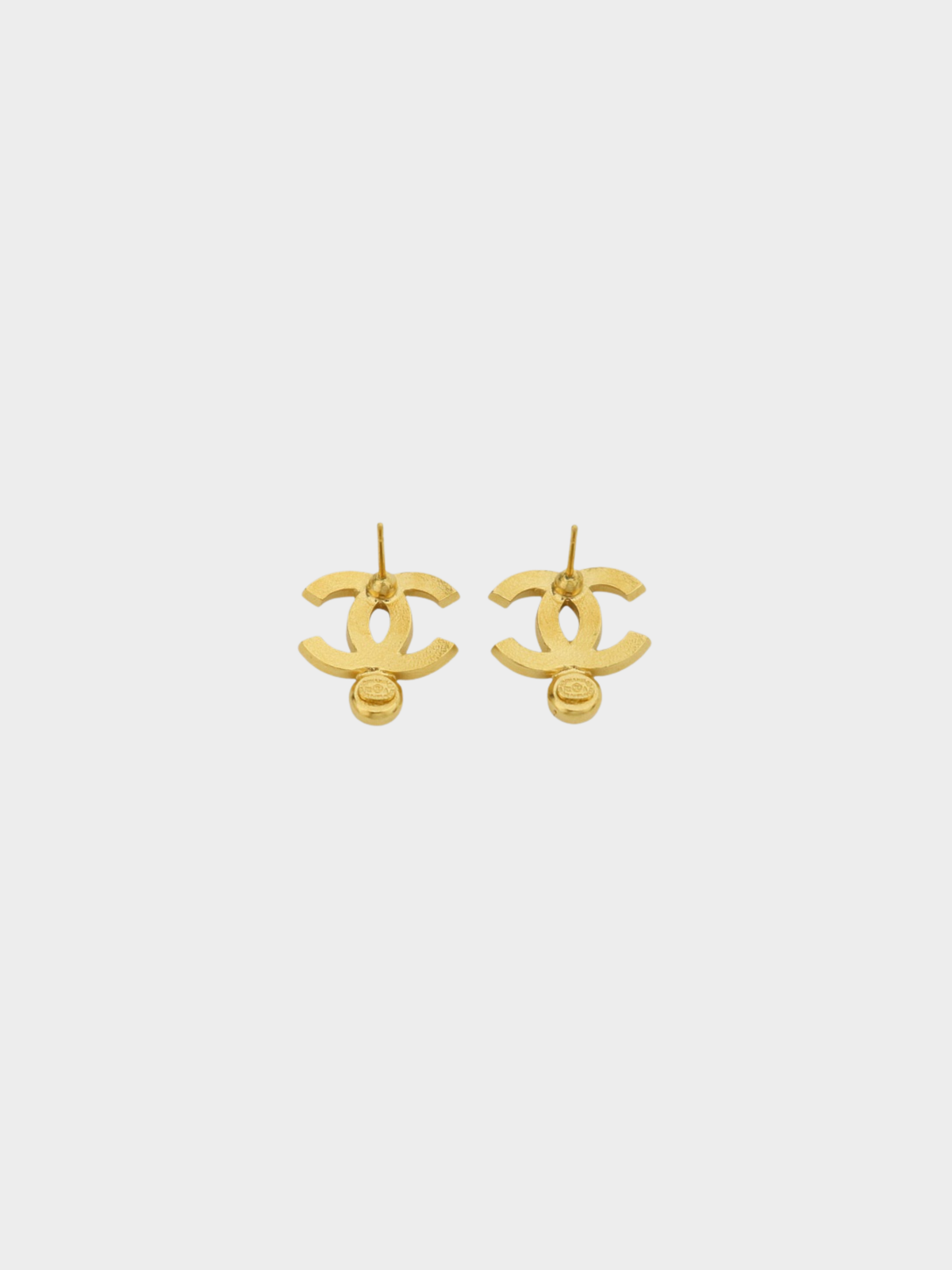 Chanel 2022 Gold Rhinestone COCO Earrings