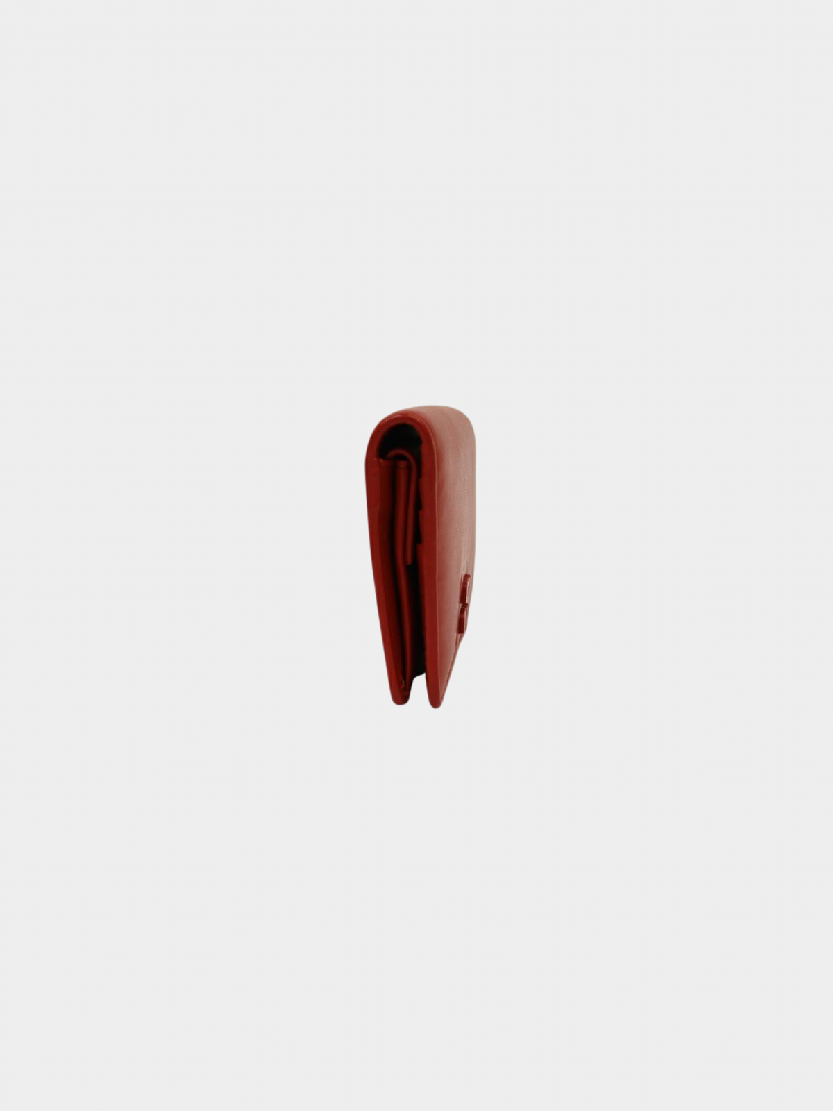 Miu Miu 2000s Red Leather Logo Wallet