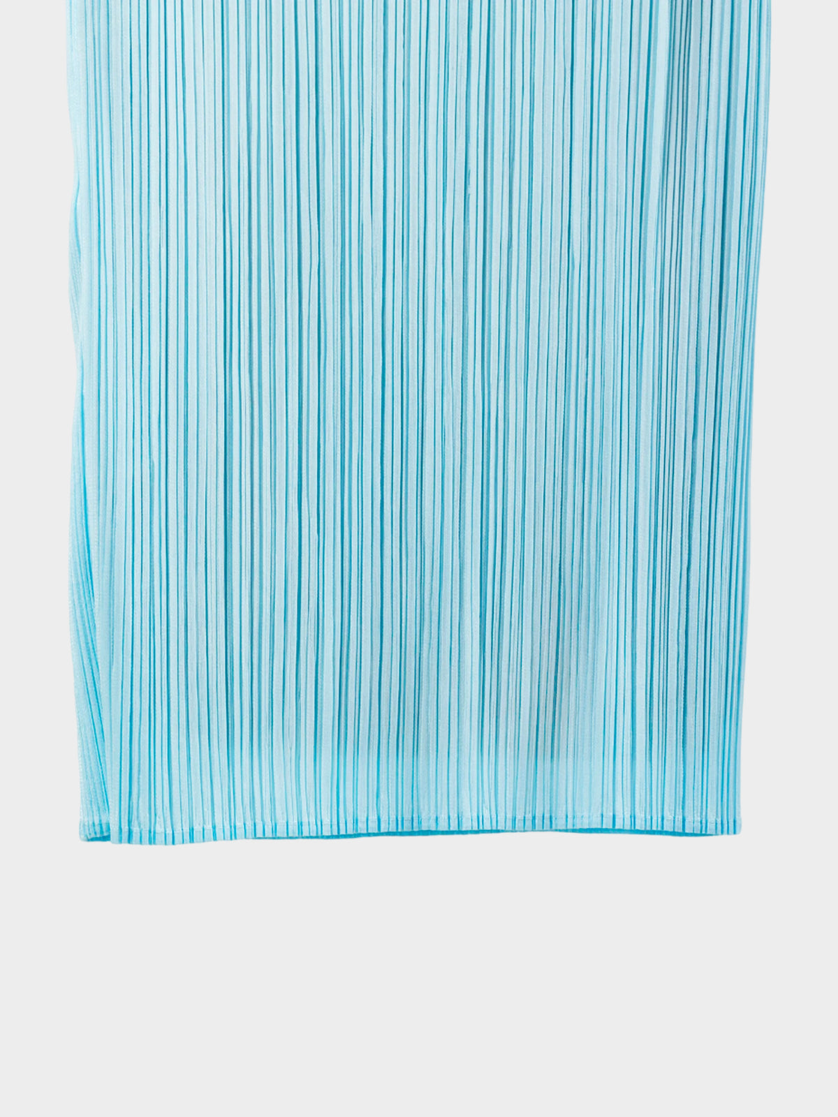 Issey Miyake 2000s Light Blue Pleated Skirt