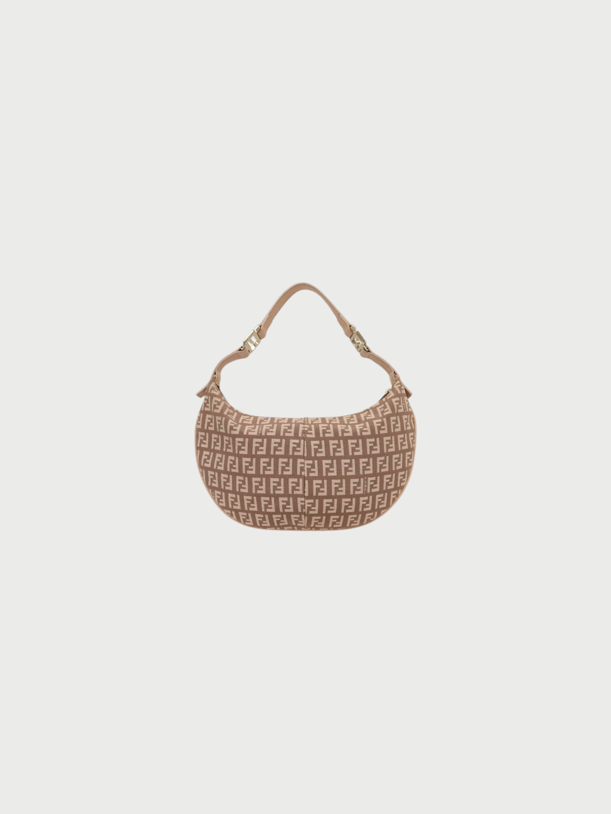 Fendi 2000s Pink Zucca Canvas One-Shoulder Bag